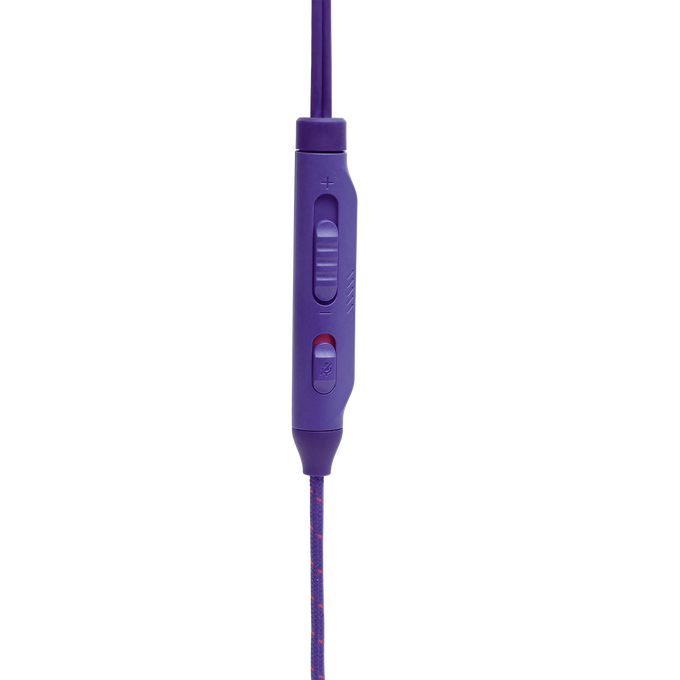 JBL Quantum 50 - Purple - Wired in-ear gaming headset with volume slider and mic mute - Detailshot 3 image number null